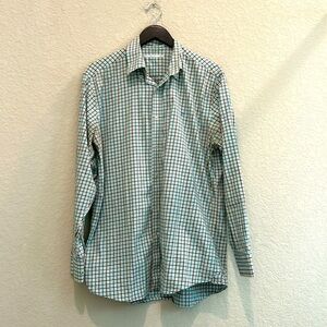 Southern tide shirt blue green and brown no size tag but looks like med or large
